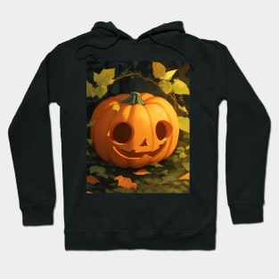 Cute Pumpkin Amongst The Autumn Vines Hoodie